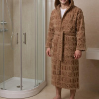 Hooded Bathrobe Overlogo Trussardi 