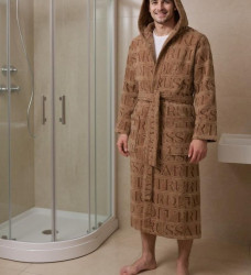 Hooded Bathrobe Overlogo Trussardi 