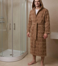 Hooded Bathrobe Overlogo Trussardi 