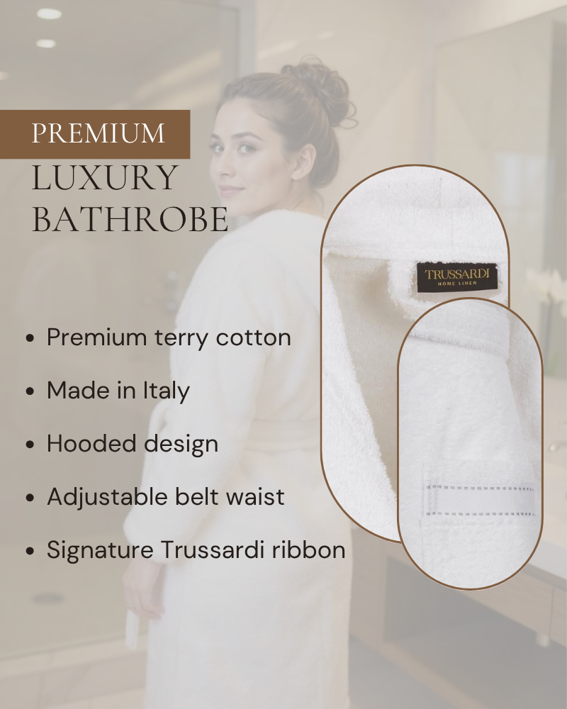 Hooded robe Ribbon Trussardi