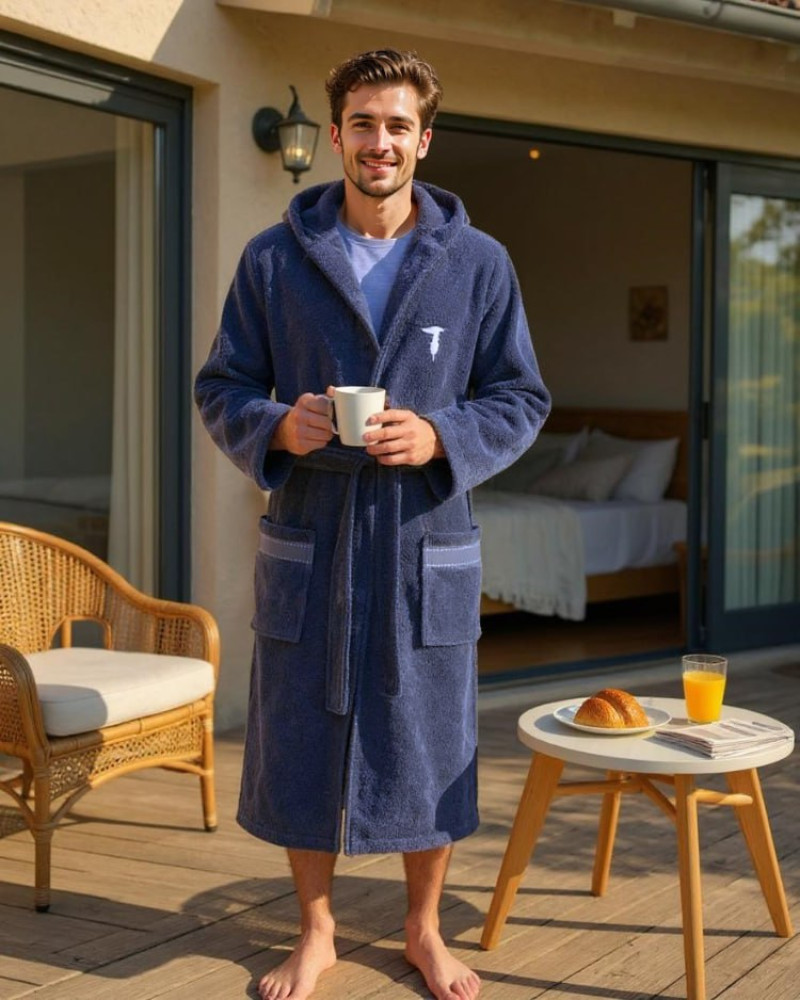 Shawl collar robe Ribbon Trussardi